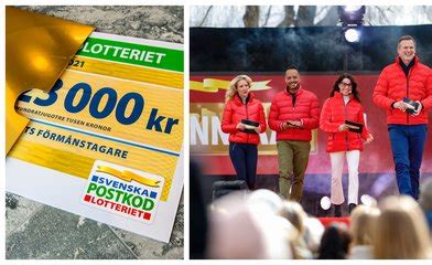 Postkodlotteriet resultat .